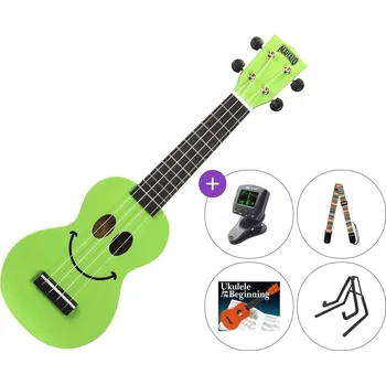 Strunný nástroj Mahalo U-SMILE SET Green Sopránové ukulele