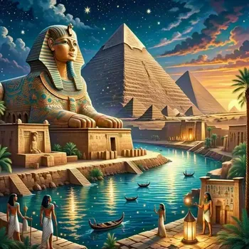 Diamantové malování Diamantové malování - Egypt (60 x 60)