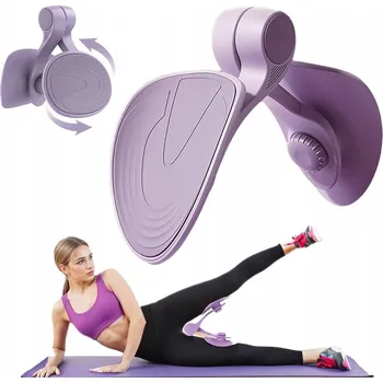 MOTÝLEK PRO CVIČENÍ SVALŮ PÁNEVNÍHO DNA TRENAŽÉR STEHEN A BOKŮ FIALOVÝ