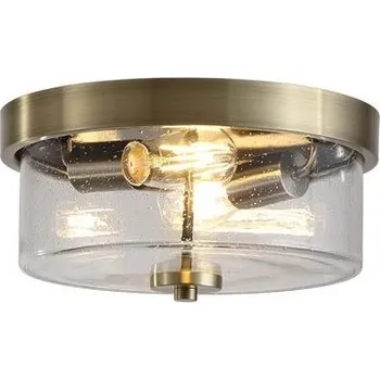 Koupelnové svítidlo Searchlight 66210-2AB Stropní koupelnové svítidlo PRESTON patina IP44