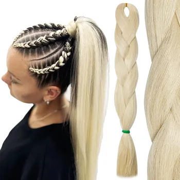 Příčesek Syntetické blond vlasové pásy Althair