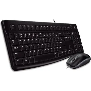 Logitech klávesnice s myší Desktop MK120, CZ/SK, USB, černá - poškozený obal