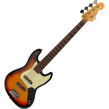 Baskytara SX SJB62/5 3-Tone Sunburst 5-strunná baskytara (Jako nové)
