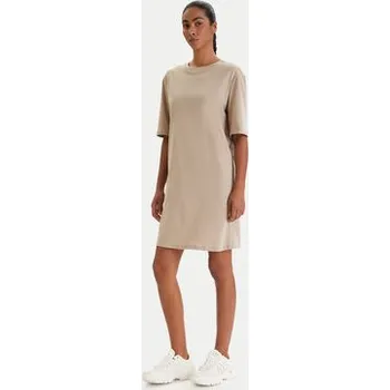 Dámské šaty Armani Exchange Každodenní šaty XW000825 AF10356 U6223 Béžová Regular Fit M