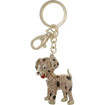 Bonbon Přívěsek na klíče zlatý pes