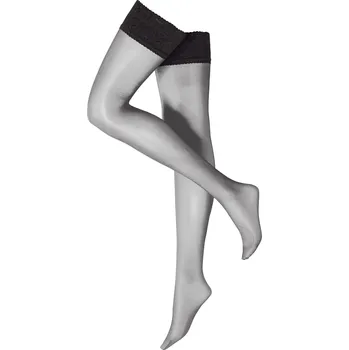 Dámské punčochy esmara® Dámské samodržící punčochy 20 DEN (černá, XL (48/50))