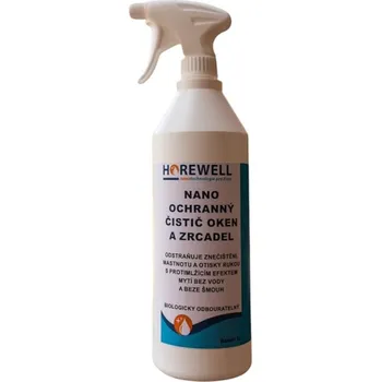 Čisticí prostředek na okna Horewell Nano ochranný čistič oken a zrcadel 250 ml + Dárek Nano houbička na čištění nečistot