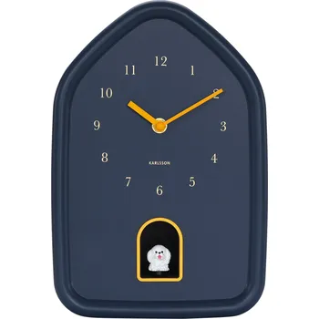 Hodiny Karlsson, Nástěnné hodiny Modern Doggy, tmavě modré - Formadore