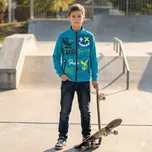 Chlapecká mikina Kugo GM8719 tyrkysová