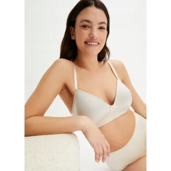 Podprsenka Bonprix podprsenka s polovyztuženými košíčky béžová velikost 85B