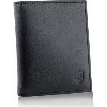 Peněženka Stevens peněženka z pravé lícové kůže černá - muž
