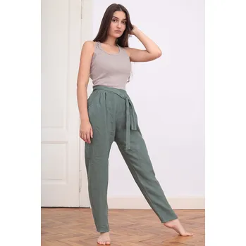 Dámské kalhoty TopMode 100 % lněné kalhoty 951989