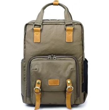 Městský batoh TopMode Fotobatoh z plátna s vyztuženými zády 746370