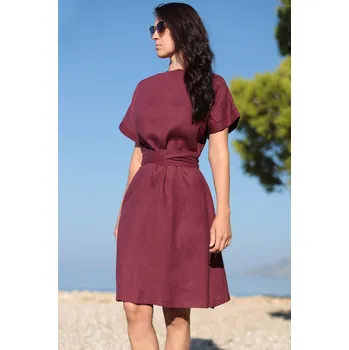 Dámské šaty Lotika Zavinovací šaty s krátkým rukávem 100% len 1003484