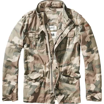 Pánská casual bunda TopMode Maskáčová pánská bunda do pasu vintage 526623