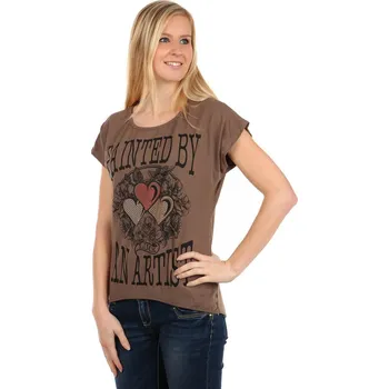 TopMode Tričko s potiskem a kamínky 112524