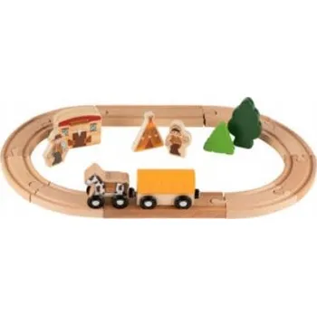 Dřevěná hračka Dřevěné vláčkodráhy