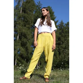 Dámské kalhoty TopMode 100 % lněné kalhoty 1013469