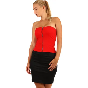 TopMode Dámský korzetový top se zipem 249259