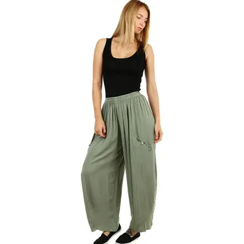 Dámské kalhoty TopMode Široké dámské kalhoty na léto Hip Hop 471567