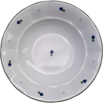 Talíř G. Benedikt 1882 Benedikt hluboký talíř 24 cm modrá kytička