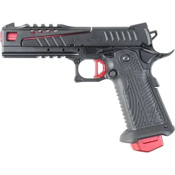 Airsoftová zbraň Airsoftová pistole Hi-Capa Carnotaurus - černá/červená, celokov, GBB, ICS