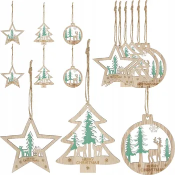 Vánoční dekorace Hladká Vánoční Koule , Tvarované Vánoční Baňky vánoční koule 7 cm 6 ks