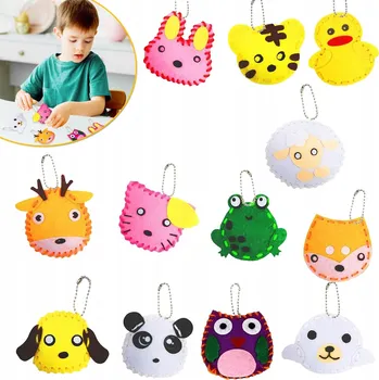 kreativní sada Sada na šití Vicloon, 12 filcových nášivek pro děti od 3 let