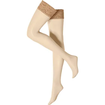 Dámské punčochy esmara® Dámské samodržící punčochy 20 DEN (béžová, M (40/42))
