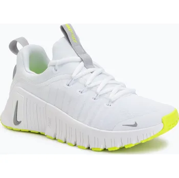 Dámská sportovní obuv Dámské tréninkové boty Nike Free Metcon 6 white/volt/metallic silver