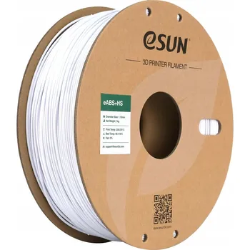 Filament ESun ABS+HS Filament Zimna bílá 1.75 mm 1 kg Papírová cívka