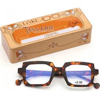 Brýle na čtení +2.5 Dioptrie LOKI - ITALY Brýle na počítač s filtrem modrého světla, brýle na čtení