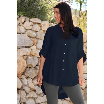 TopMode Lněná dámská oversized košile 933669