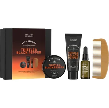 Kosmetická sada SCOTTISH FINE SOAPS Dárková sada s péči o vousy Thistle & Black Pepper