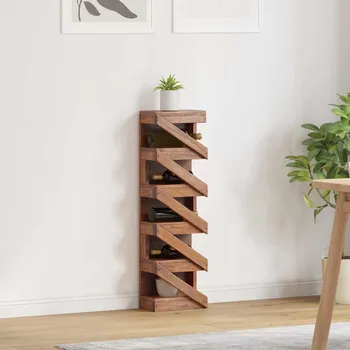 vidaXL Stojan Hnědá 24 x 14 x 80 cm Masivní mahagonové dřevo [42012358]