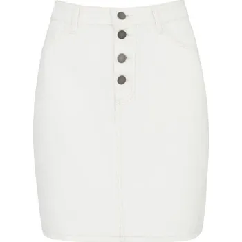 Dámská sukně TopMode Bílá džínová eko sukně 690204