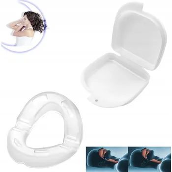 Pomůcka proti chrápání a spánkové apnoe Nastavitelný náustek proti chrápání, bez BPA, pro lepší spánek a dýchání