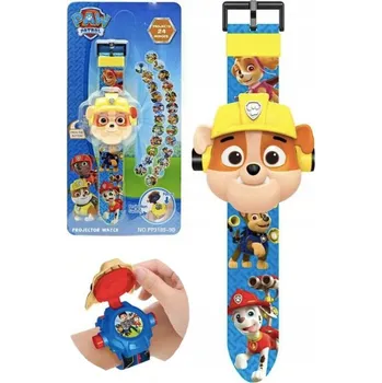 Hodinky Dětské hodinky s projektorem Tlapková patrola 3D pro děti RUBBLE projektor