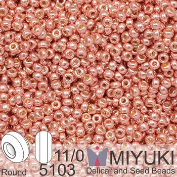 Korálek Korálky Miyuki Round 11/0. Barva 5103 Duracoat Galvanized Bright Copper. Balení 5g
