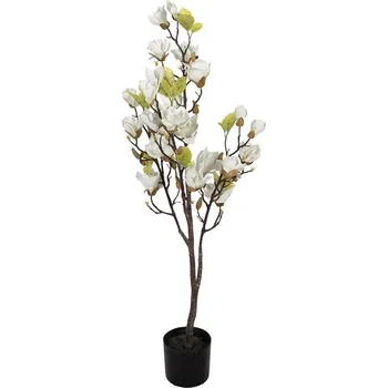 Dekorační stromek Magnolia s bílými květy - 20*15*120 cm