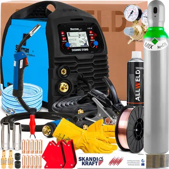 Svářečka Svářečka 3v1 SHERMAN DIGIMIG 210XS 230V 200A MMA TIG LIFT Synergie FLUX