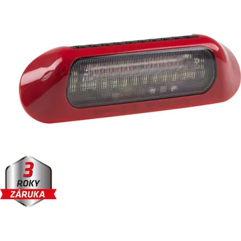 Žárovka LED světlo nástěnné s výstražným světlem, červené, 48W, ECE R65