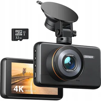 IP kamera IZEEKER Kamera Automobilová 4K 2160P 32GB Karta Noční režim G-Sensor WDR