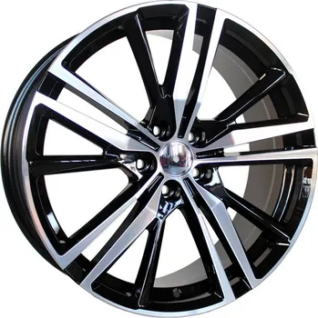 Alu kolo Alu kola Racing Line FE182, 18x8 5x108 ET42, černá + leštění vhodné pro Volvo S60 III (od 2019), Volvo S90 (od 2016), Volvo V60 II (od 2019), Volvo V90 (od 2016)