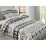 Jahu Vánoční mikroplyšové povlečení 140x200 + 70x90 cm - Magic flake