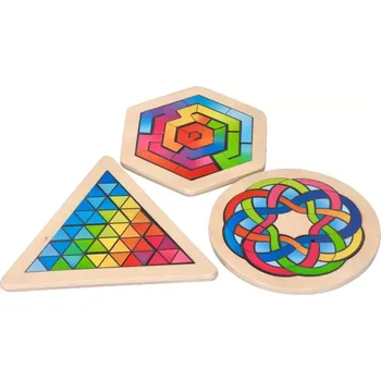 Dětské zboží GOKI puzzle Hlavolam kruh 16 dílků