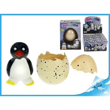 Figurka Tučňák líhnoucí a rostoucí ve vajíčku 6cm