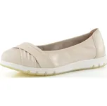 Caprice širší kožené baleríny Off white 9-22118-44 - 42 | P694653