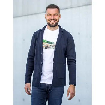 Pánský svetr FERATT Pánský svetr RENO modrý Velikost: L