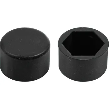 Silikonové krytky šroubů černé 20ks 21mm